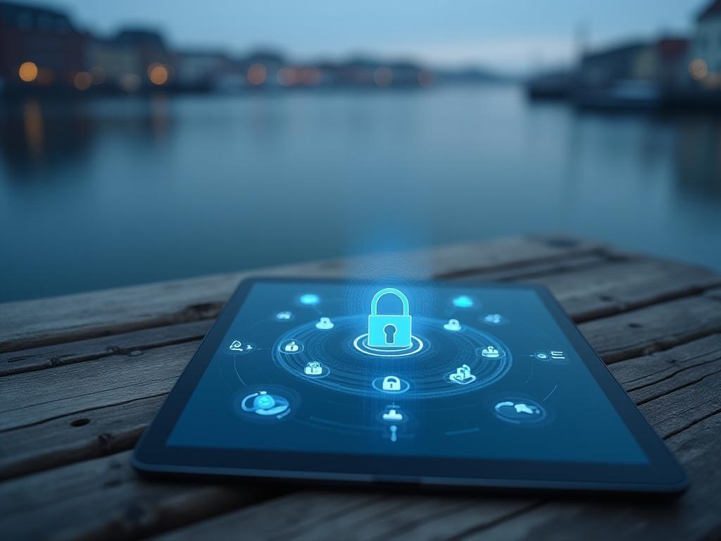 Illustration af datasikkerhed og gennemsigtighed